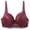 Plus size bras for women-Wine, variant on Homenesgenics Bras for Women Sports Bra Sexy Women Plus Size Vest Crop Wire Bra Lace Lingerie Sexy V-Neck Underwear Brown S