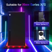 Cooling Stand for Xbox Series X/S with RGB Light,12 Colors 300 Effects,Console Accessories