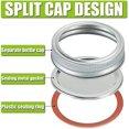 thumbnail image 4 of 70MM Regular Mouth Mason Jar Lids and Bands, 24 Pcs Canning Lid,24Pcs Canning Rings,Reuseable Metal Mason Jar Canning with Silicone Gasket Lids Fits Ball, Kerr & More Jars, 4 of 7