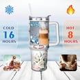 thumbnail image 4 of Grandma Tumbler My Favorite People Call Me Grandma Pink Floral 40 oz Tumblers with Handle and Straw Stainless Steel Insulated Grandma Coffee Cup Mug Grandma Gifts for Grandma, 4 of 6