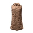 thumbnail image 4 of Enjoytime Long Puffer Vest for Women Sleeveless Zip Up Hooded Quilted Gilet Fall Winter Warm Casual Padded Outerwear with Zipper Pockets, 4 of 8