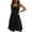 A-Black143, variant on Women's Smocked Tube Top Midi Dress Pocketed A-Line Flowy Silhouette Casual Daily Gown
