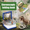 thumbnail image 3 of Mini 3d Book Keychain 2Pcs Mini 3D Dinosaur Astronomy Book Keychains Miniature Book Keyring Purse Backpack Keychain Sensory Toy Stress Relief Toy For Kids Adults, 3 of 8