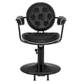 thumbnail image 2 of BarberPub Hydraulic Salon Chair, Swivel Barber Chair, Faux Leather, 2 of 8