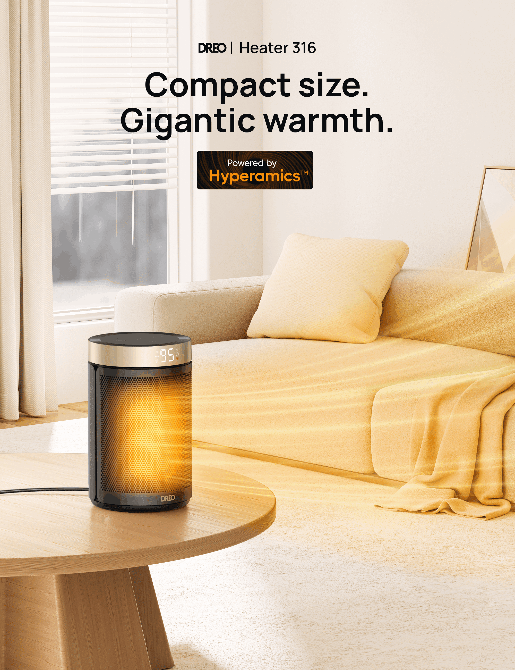 Dreo Space Heater, Portable Electric Heaters for Indoor Use