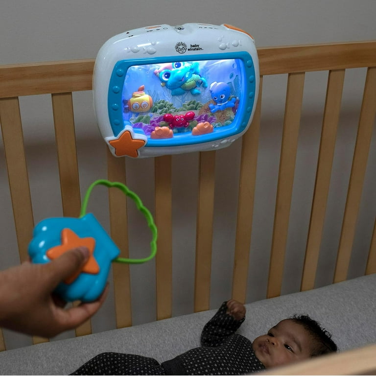 VIDEO* Baby Einstein Sea Dreams Soother Crib Toy Sound Machine; 4 Modes