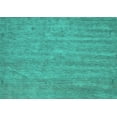 thumbnail image 1 of Ahgly Company Machine Washable Indoor Rectangle Abstract Turquoise Blue Contemporary Area Rugs, 6' x 9', 1 of 4