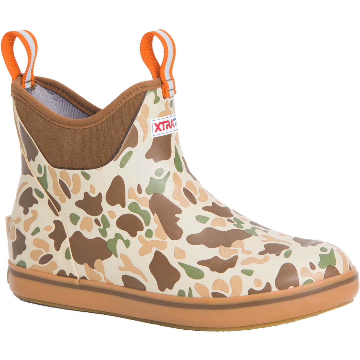 Xtratuf Men's 6 in Ankle Deck Boot Duck Camo/Tan 9