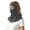 Black, variant on Lightweight Multifunctional Ice Silk Full Face Blocking Breathable Outdoor Windproof Neck Gaiter Forehead Wrap Seamless Technology Sun Protective Scarf, Grey