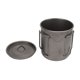 thumbnail image 4 of Vajilla para acampar, taza de titanio Taza para acampar de titanio redondeada de 500 ml Taza de agua de titanio altamente versátil, 4 of 8