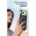 thumbnail image 5 of For iPhone 17 Pro Borderless Phone Case,Fiber Pattern Back,Ultra Slim Shockproof Protection,Frameless Phone Case Cover,Compatible with Mag-Safe,Thin Fit Rugged Phone Case,Blue, 5 of 12