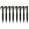 thumbnail image 1 of Shisuyan Tarp Tent Fixing Pegs Black Plastic 10Pcs 5.7In, 1 of 8