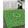 thumbnail image 3 of Ahgly Company Machine Washable Indoor Rectangle Transitional Deep Emerald Green Area Rugs, 8' x 12', 3 of 7