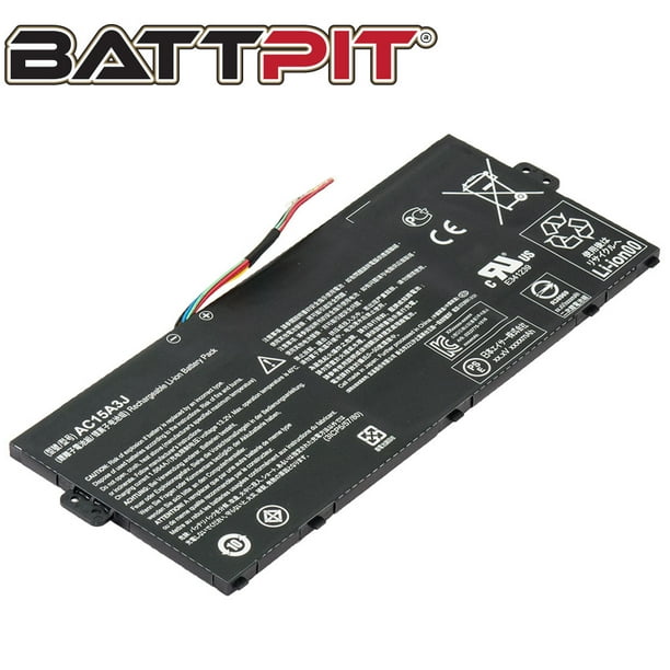 Battpit Laptop Battery Replacement For Acer Chromebook 11 Cb3 131 C3sz 3inp5 60 80 Ac15a3j Ac15a8j Kt 017 10 8v 3490mah 36wh Walmart Com Walmart Com