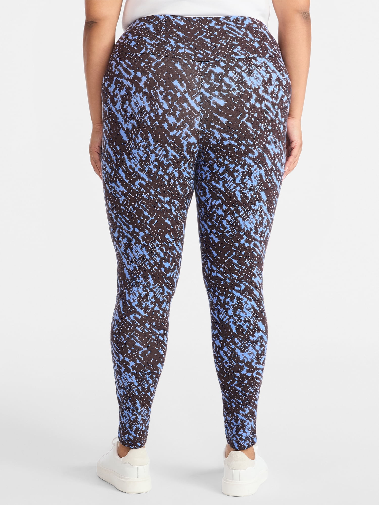 Terra & Sky Women's Plus High Waist Full Length Leggings, Sizes 0X-5X