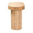 thumbnail image 3 of bali & pari Iryna Modern Bohemian Natural Rattan Console Table, 3 of 6