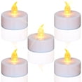 thumbnail image 1 of Velas de té Velas LED sin llama: Blanco cálido 200 horas Funciona con pilas Paquete de 12 velas de té Regalos de cumpleaños Vela falsa parpadeante eléctrica Romántica pequeña candelita para bodas Navi, 1 of 4