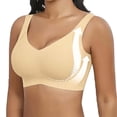 thumbnail image 2 of Brasier sin Varillas Mujer Sujetador de Mujer con Hebilla Frontal y Borde de Encaje sin Aro de Acero, Ajuste sin Costuras, Ideal para Yoga y Dormir, Talla Grande Grande, 2 of 4