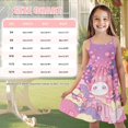 thumbnail image 5 of Uourmeti Girls Axolotl Donuts Dresses 5-6Y Cute Spaghetti Strap Beach Sundress Casual Flared Swing A-Line Tiered Dresses for Girls Princess Holiday Clothes, 5 of 7