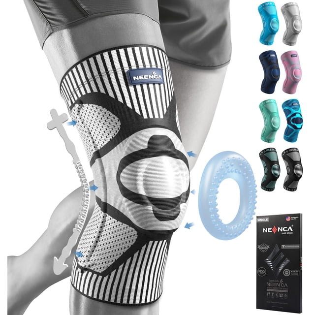 Rodillera NEENCA para aliviar el dolor de rodilla con almohadilla de rótula y estabilizadores