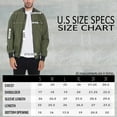 thumbnail image 4 of Mens Light Weight Bomber Jacket Classic Windbreaker Zippered Pockets Fashion Jacket Coat, 4 of 4