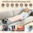thumbnail image 6 of Imountek Flannel Full Body Massage Mat with Heat Timer, Multifunctional Electric Massage Chair Pad with Shiatsu Neck Foot Massager Lumbar Pillow Carry Bag Earplugs Anti-Slip Bottom for Home, 6 of 21