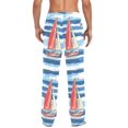 thumbnail image 4 of FORMRS Mens Pajama Pants with Pockets Sleepwear Lounge Bottoms Sizes S-2XL, Red Sailboats, 4 of 7