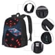 thumbnail image 2 of Disketp Cosmic Red Sparkle Dice Mochila Minimalista de Gran Capacidad, Mochila de Viaje para Escuela, Trabajo o Uso Diario, 2 of 6