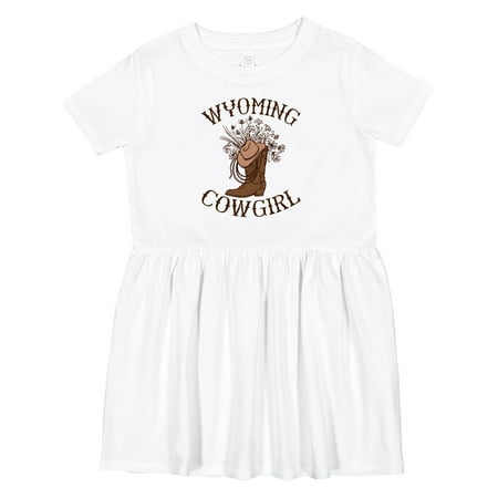 

Inktastic Wyoming Cowgirl Western Rodeo Girls Toddler Dress