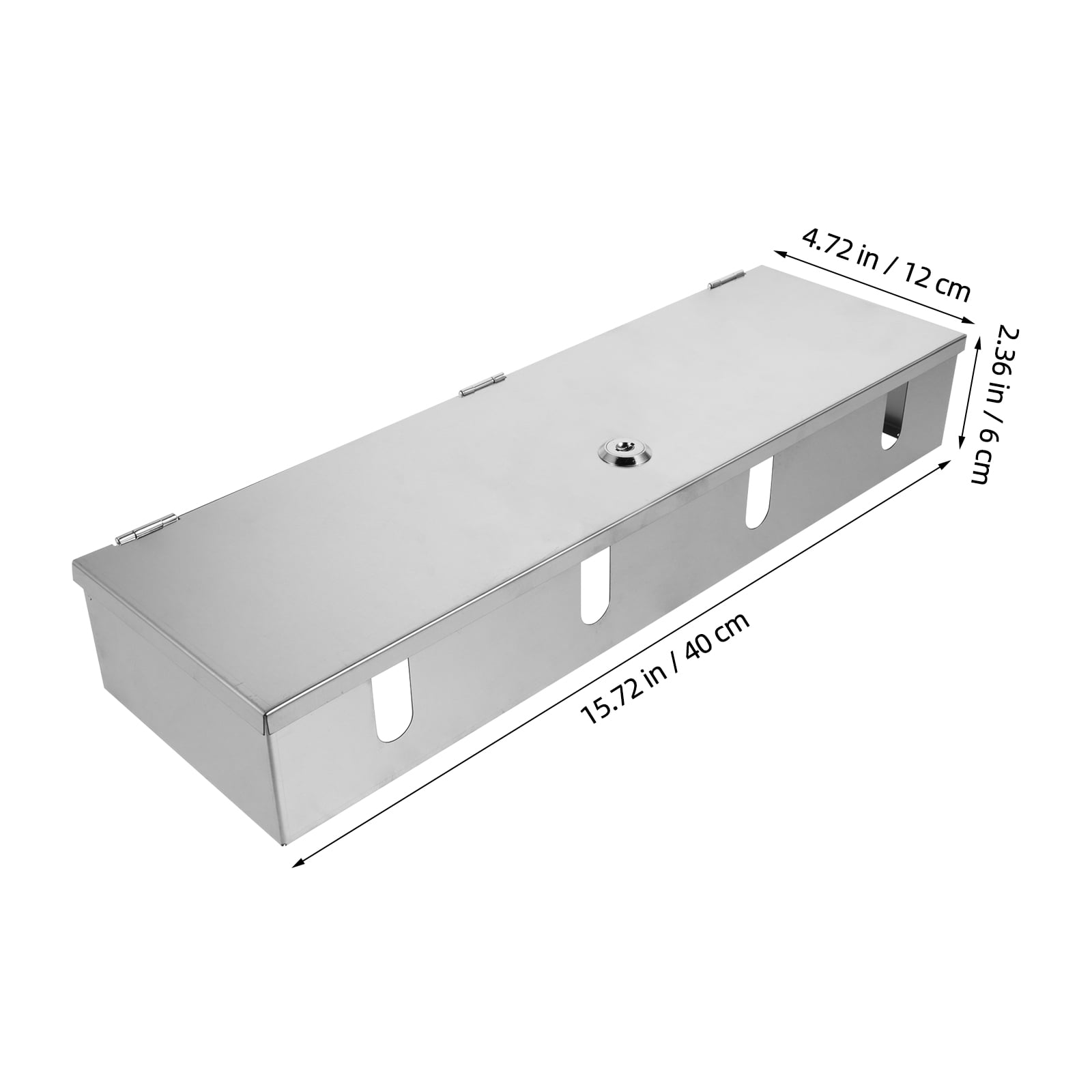 Mobestech Stainless Steel Waterproof Outdoor Electrical Box with Lockable Antitheft Cover and Clear Inspection Window