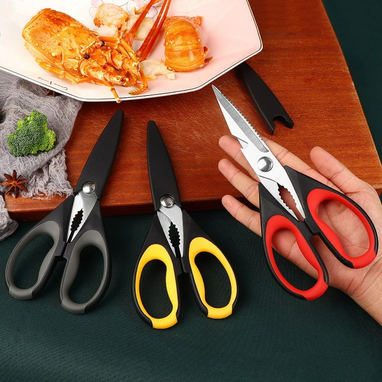 Kitchen Shears, Kitchen Scissors Heavy Duty Meat Scissors Poultry Shears, Dishwasher Safe Food Cooking Scissors All Purpose Stainless Steel Utility