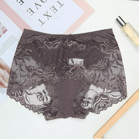 GZWYHT Hipster Panties Clearance Cotton Underwear Women Invisible Sex Underwear Thong Cotton Gas High-Rise Seamless Crotch High Waisted Underwear Womens Underwear Seamless Underwear Coffee XL