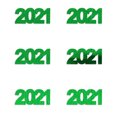 thumbnail image 3 of Confetti Year 2021 Green - Pouch (1/2 oz) - CCP7239, 3 of 8