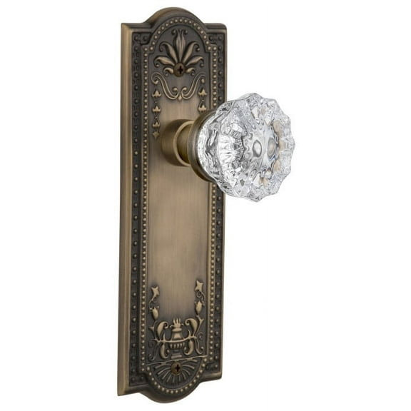 Nostalgic Warehouse Meacry_Sd_Nk Crystal Solid Brass Single Dummy Door Knob - Brass