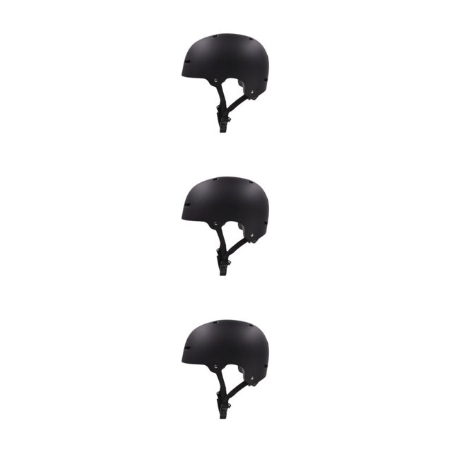 Eigraketly Cascos deportivos ABS: protección doble para mayor seguridad y comodidad al usar cascos de patinaje sobre ruedas, negro mate L (58-62 Type1 NO1