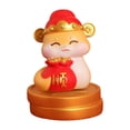 thumbnail image 2 of Estatua del año de la serpiente, escultura de Animal, decoración de Feng Shui chino, adorno de escritorio, estatuilla decorativa para chimenea, 2025 Estilo F, 2 of 8