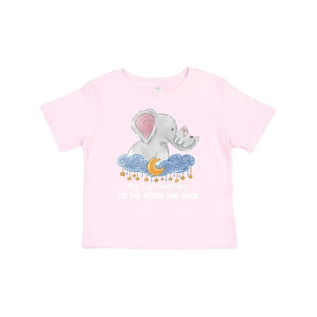 

Inktastic My Gigi Loves Me to the Moon and Back Elephant Family Gift Baby Boy or Baby Girl T-Shirt