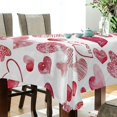 thumbnail image 3 of GZHJMY Valentine's Day Love Heart Tablecloth, Rectangle Waterproof Washable Polyester Table Cover for Picnic Dinner Holiday Party Decor, 60 x 120 Inch, 3 of 7