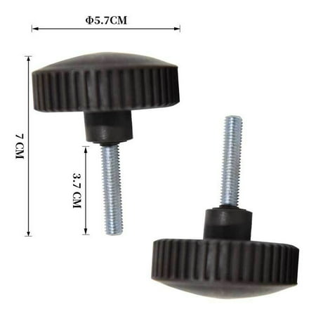 

1 Pair Canopy Fixing Screws Bolt Black Plastic Screws for Garden Swing Chairs