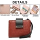 thumbnail image 3 of Cartera delgada plegable de cuero suave con bloqueo RFID para mujer, tarjetero con bolsillo con cremallera, 3 of 5