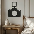 thumbnail image 4 of Violaura Camera Silhouette Metal Wall Art - Easy to Install Hanging Perfect for Home, Living Room Decor (60.0" x 48.0"), 4 of 8