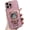 Purple, variant on Compatible with iPhone Case,Cute Astronauts Glitter Sparkle Bling Liquid Quicksand Electroplated Holder Kickstand Stand Shockproof Cover Phone Case (Pink,iPhone Xs Max)