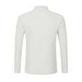 thumbnail image 5 of ZCFZJW Men's Long Sleeve Waffle Henley T-Shirts Fall Casual Quarter Button up V Neck Pullover Sweatshirts Lightweight Comfy Athletic T-Shirts with Pockets White XXL, 5 of 10