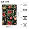 thumbnail image 2 of FORMRS 1-Subject Spiral Notebook 8" x 5" College Ruled 60 Refillable Sheet A5 Hard Cover, 2 Pack, Black Christmas Holly, 2 of 7