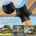 thumbnail image 4 of Danolapsi 6x6 3-Way Pergola Brackets Kit, 4 Pack Woodwork Right Angle Corner DIY Metal Brackets 6" x 6" (Actual:5.5"x5.5"), Powder-Coated Pergola Hardware, 4 of 8