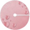 thumbnail image 1 of FMSHPON Pink Hearts Xmas Christmas Tree Skirt Stand Mat for Holiday Party Decoration Indoor Outdoor 36 inches, 1 of 6