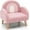 Pink, variant on OLAKIDS Kids Sofa, Toddler Armchair with Solid Wooden Frame Anti-Tipping Design Plush Fabric, Upholstered Children Chair for Nursery Kindergarten Playroom Preschool, Gift for Boys Girls