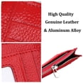 thumbnail image 3 of HSHDLDF Slim Wallet RFID Front Pocket Wallet Genuine Leather Minimalist Secure Thin Zipper Credit Card Holder (Zipper Pink), 3 of 6