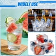 thumbnail image 5 of Lumikrypt 4 Pack Silicone Ice Cube Trays with Lid, Easy Release Ice Molds, BPA Free, Reusable and Stackable Ice Trays for Freezer for Cocktail, Whiskey, 5 of 7