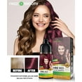 thumbnail image 6 of (6 pack) Combo Pack - Herbishh Hair Color Shampoo for Gray Hair + Argan Intense Hair Mask - Hair Dye Colors in Minutes - Long-lasting - 500 Ml - Stimulates Dry, Frizzy Hair (Wine Red), 6 of 8